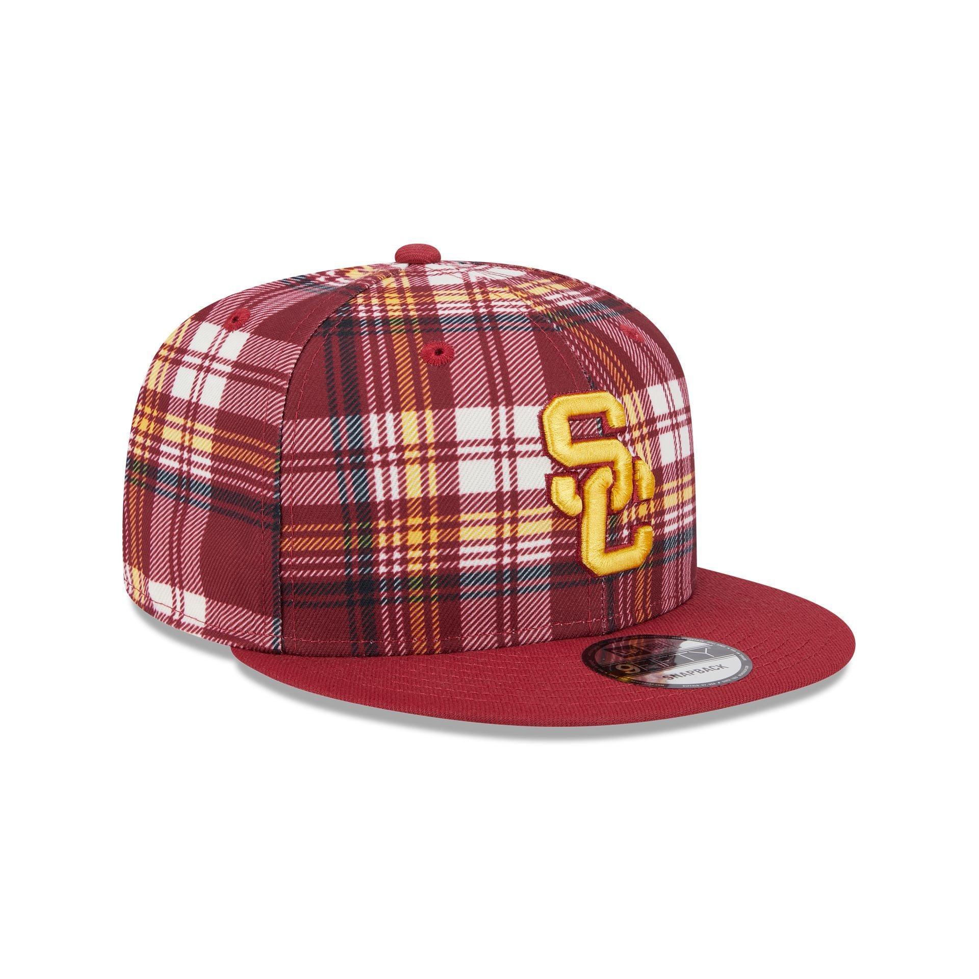 USC Trojans Plaid 9FIFTY Snapback Hat Male Product Image