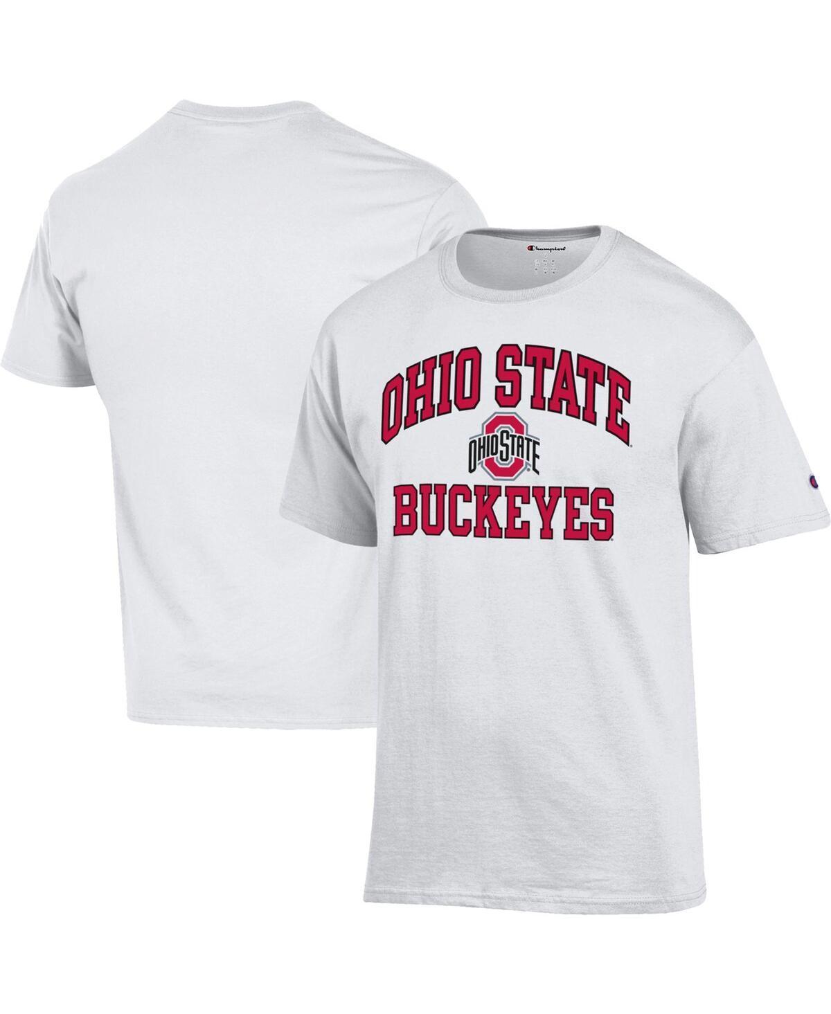 Mens Champion White Ohio State Buckeyes High Motor T-shirt Product Image