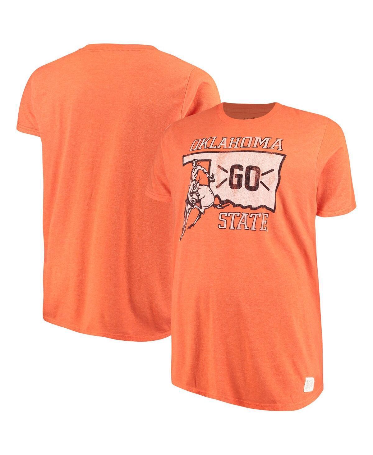 Mens Original Retro Brand Orange Oklahoma State Cowboys Big and Tall Mock Twist T-shirt Product Image