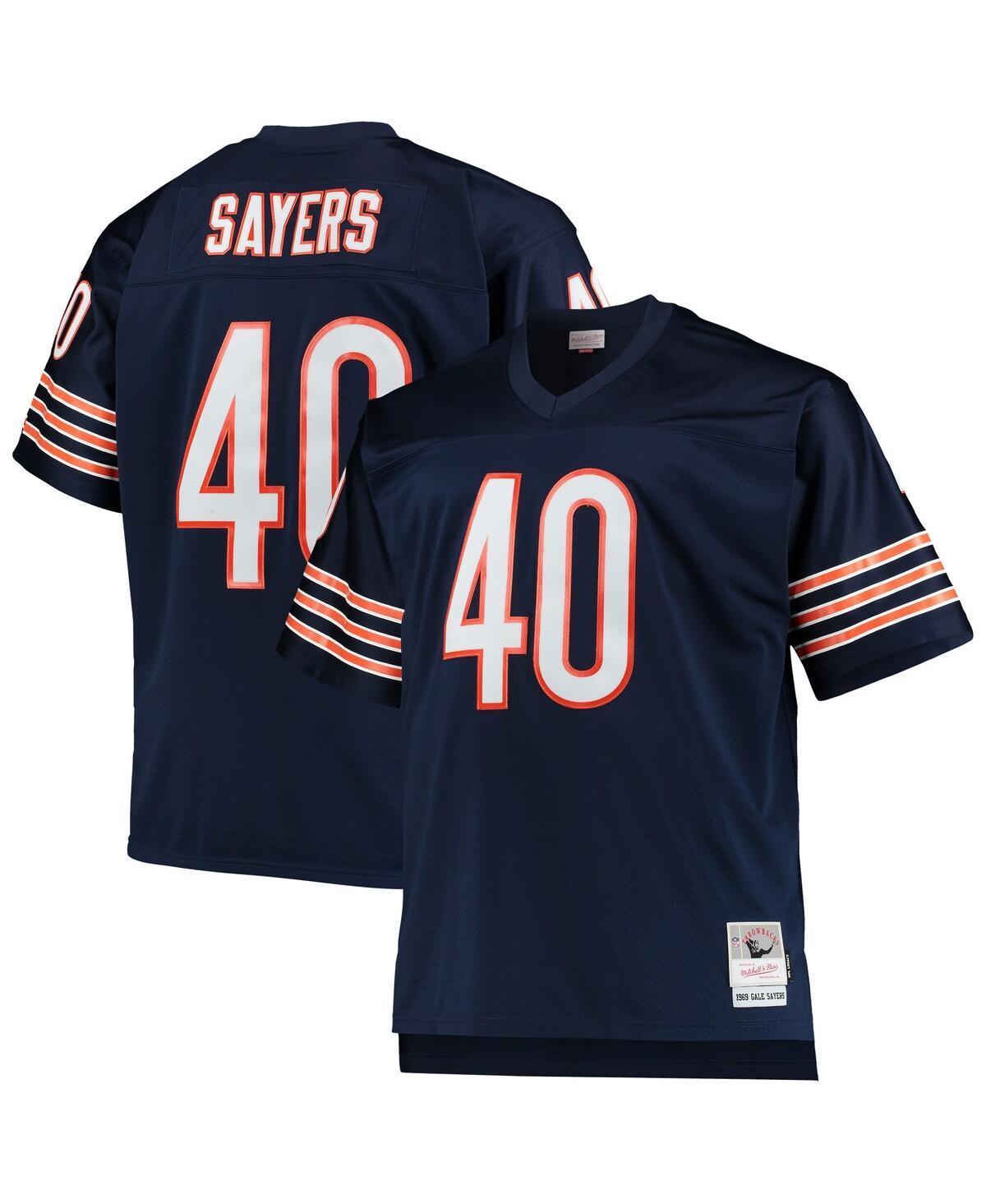 Mens Gale Sayers Navy Chicago Bears Big and Tall 1969 Retired Player Replica Jersey - Navy Product Image