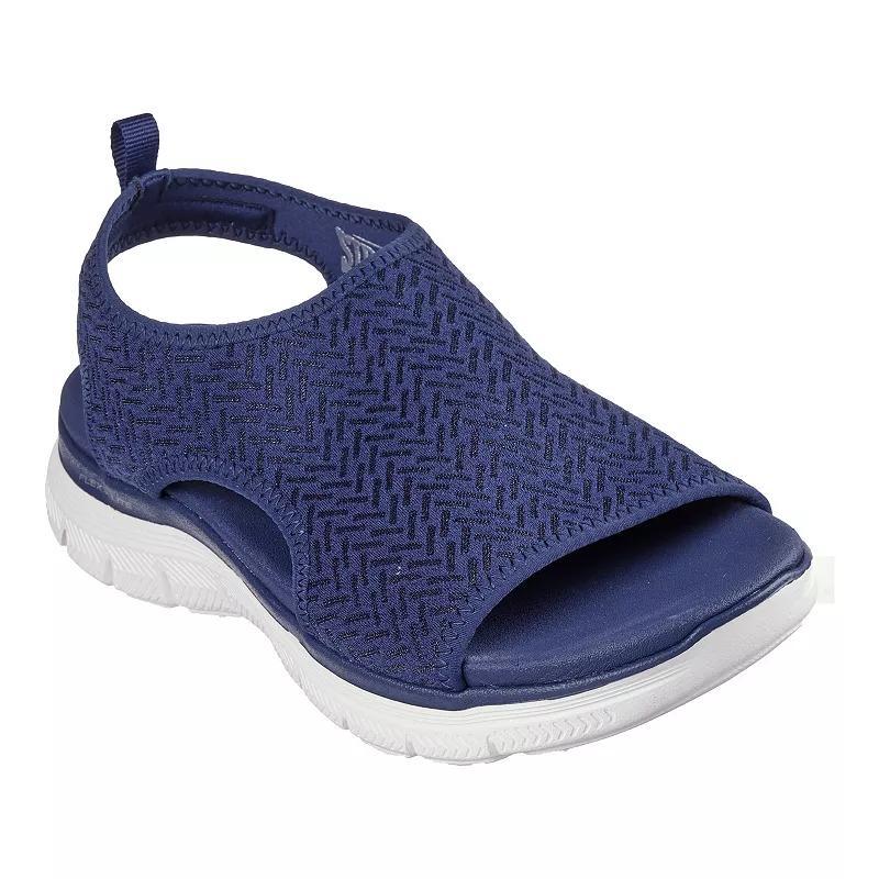 Skechers Cali Flex Appeal 4.0 Livin In This Womens Sandals Blue Product Image