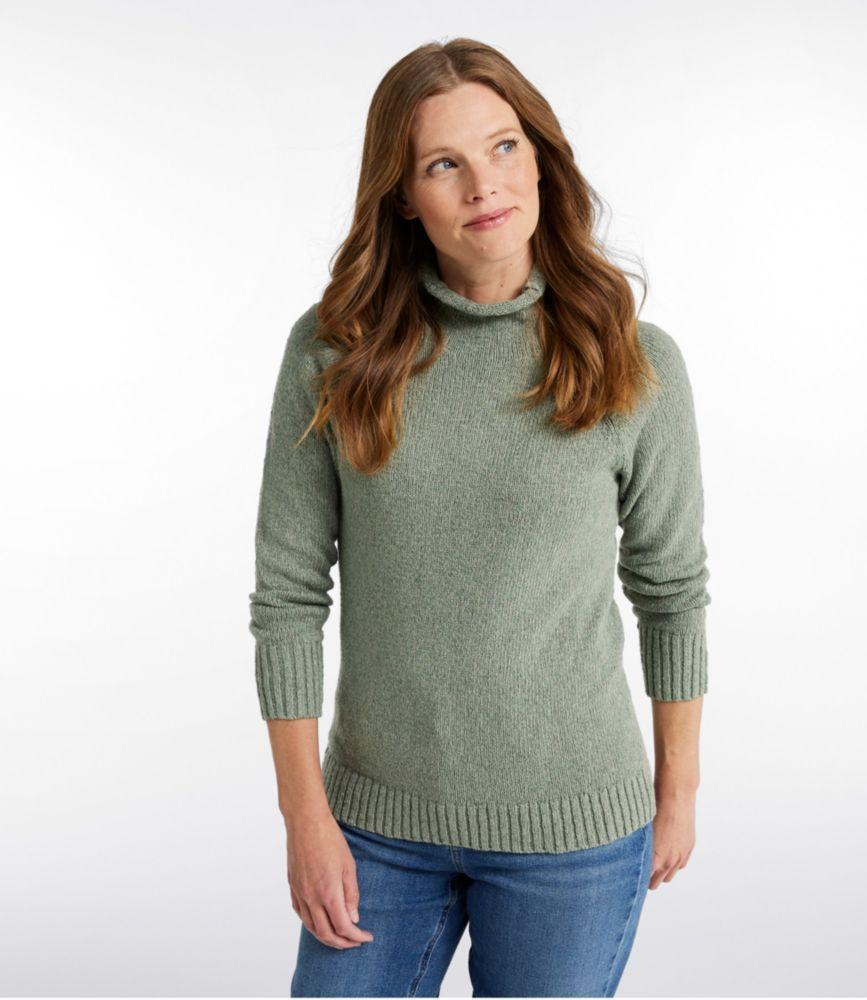 
                            Women's Cotton Ragg Sweater, Funnelneck Pullover
                         Product Image