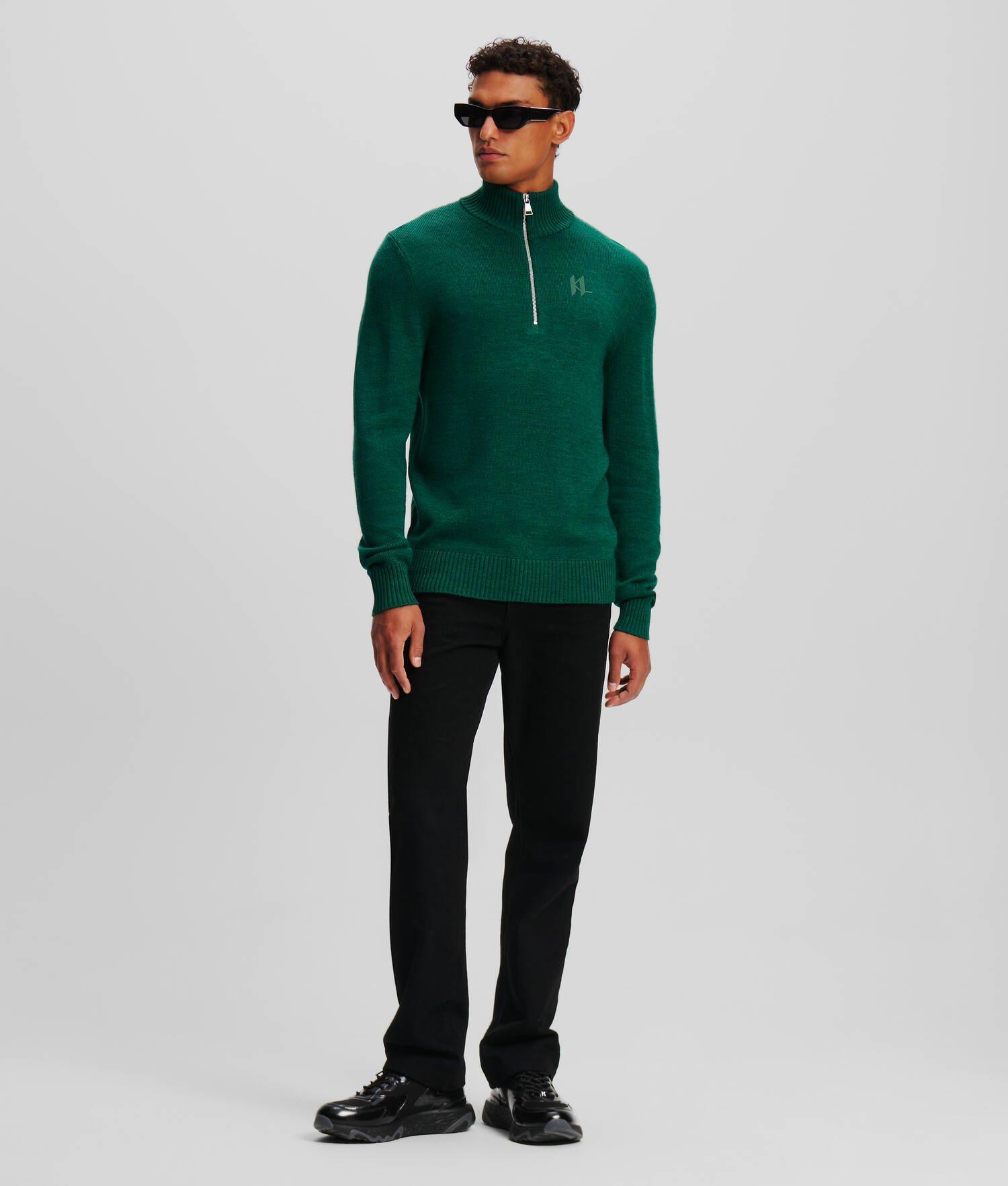 HALF-ZIP TURTLENECK SWEATER Product Image