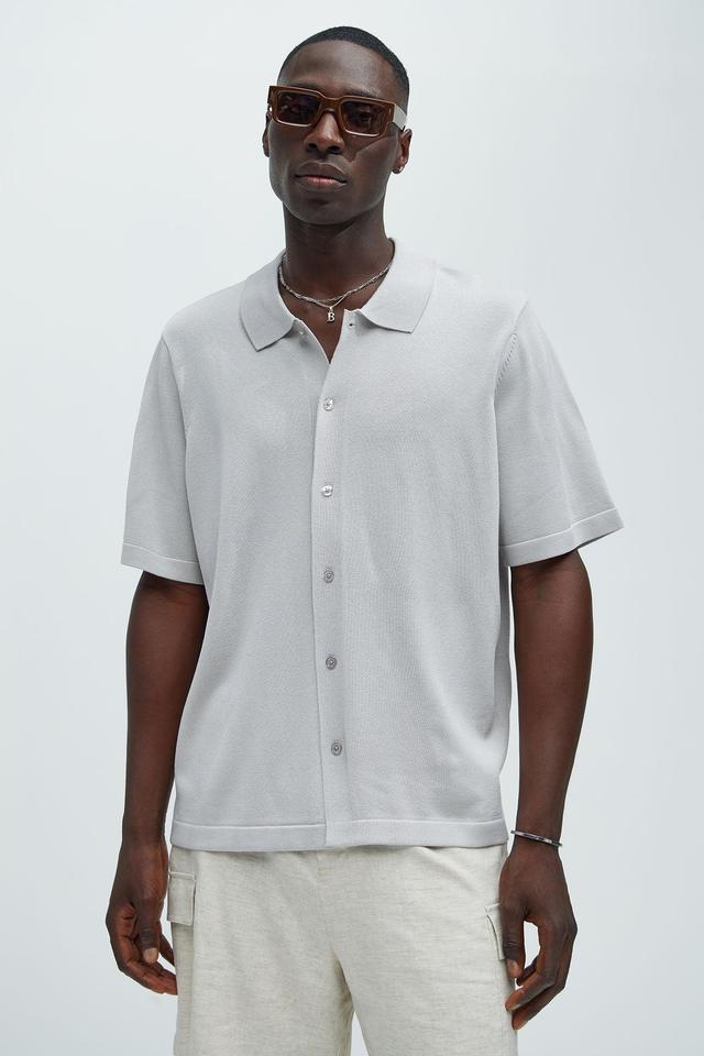 Baker Resort Knit Shirt - Stone Product Image