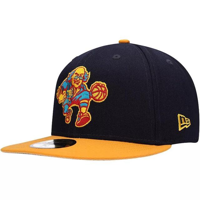 Mens New Era Navy/Gold Philadelphia 76ers Midnight 59FIFTY Fitted Hat, 76r Blue Product Image