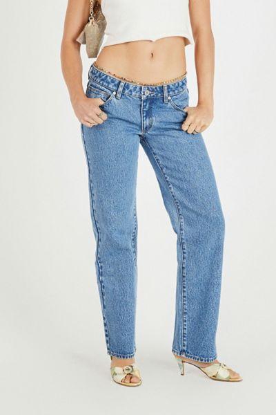 Abrand Jeans 99 Low Straight Petite Jeans Womens at Urban Outfitters Product Image