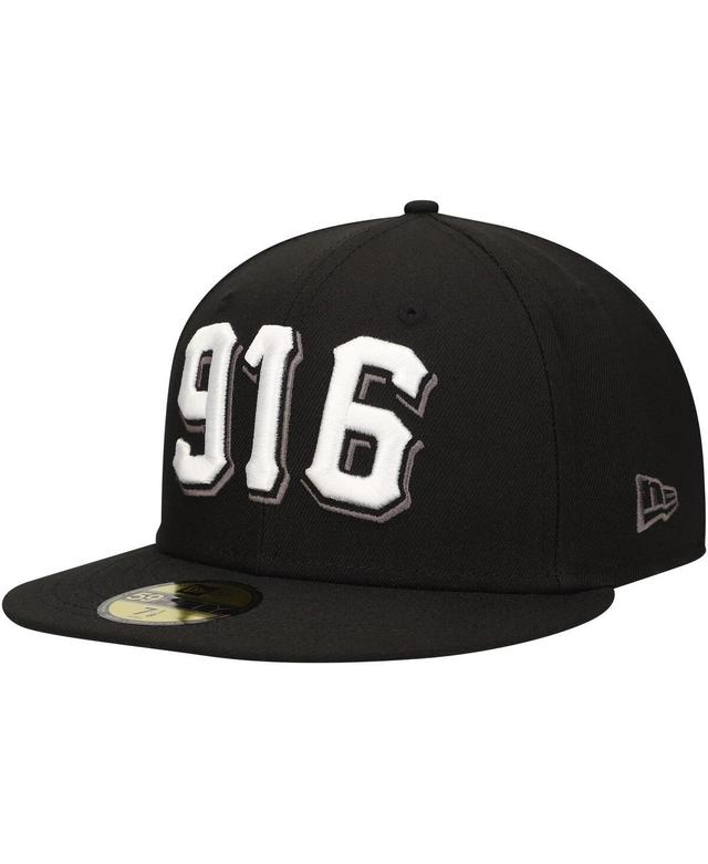 New Era Mens Black Sacramento River Cats Authentic Collection 59FIFTY Fitted Hat Product Image