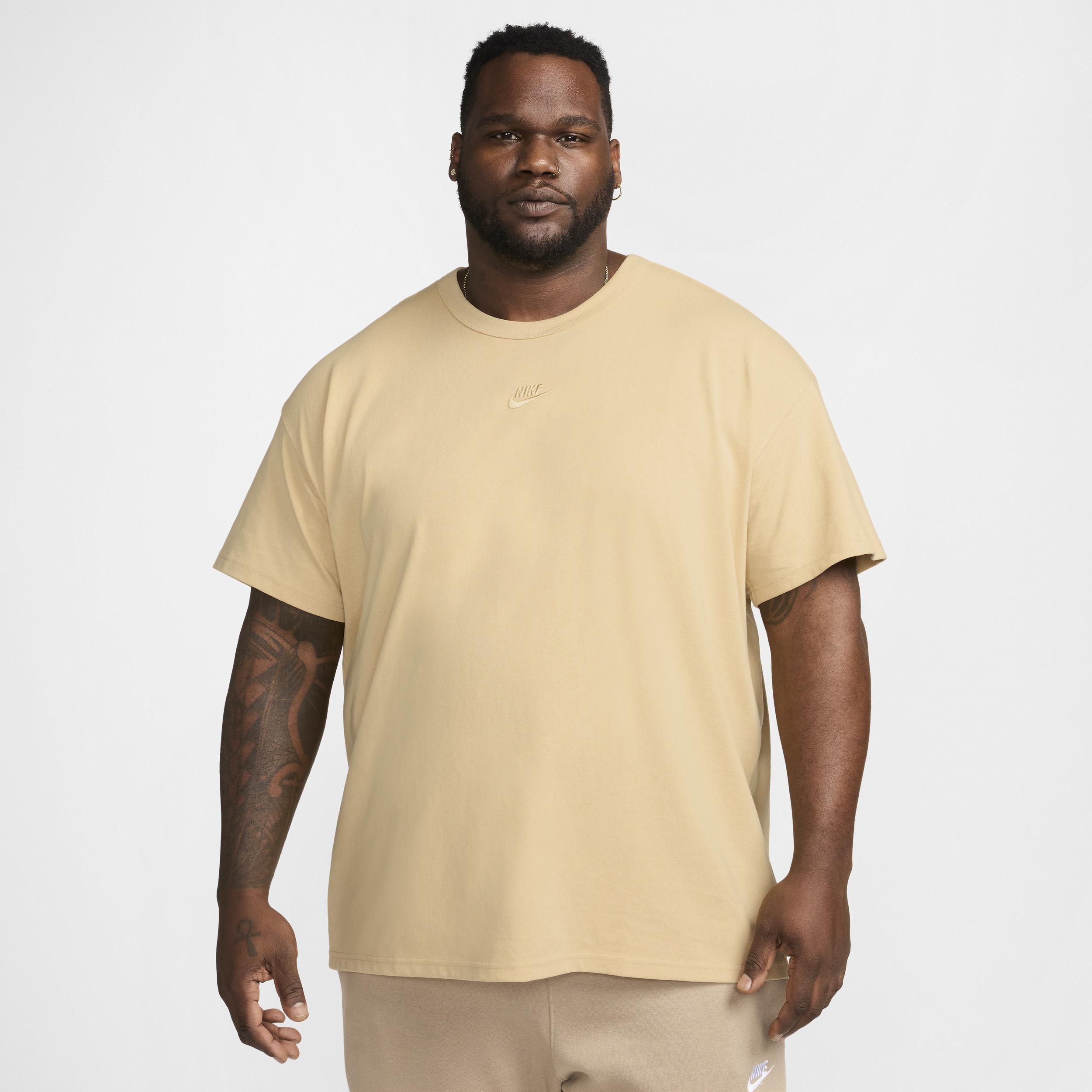 Nike Premium Essentials unisex oversized T-shirt in tan Product Image