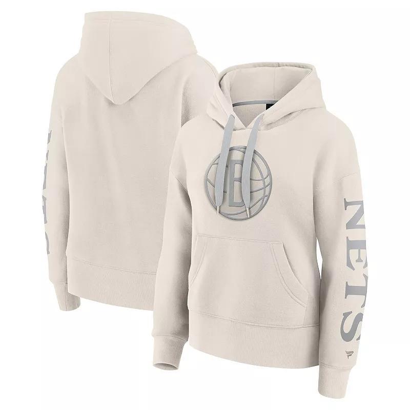 Womens Fanatics Cream Brooklyn Nets Elements Next Pullover Hoodie product image