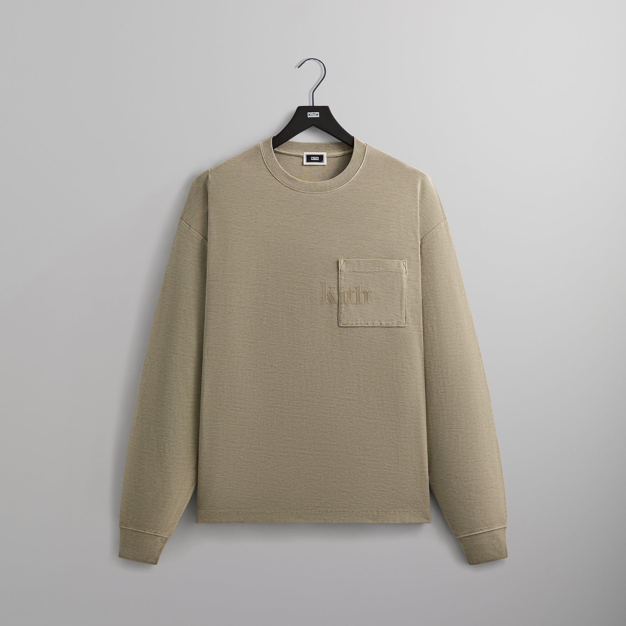 Kith Long Sleeve Quinn Tee - Plaster Male Product Image