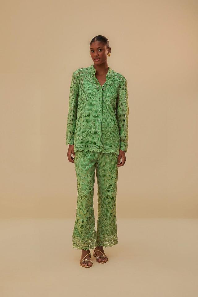 Green Guipire Pants, GREEN / XL Product Image