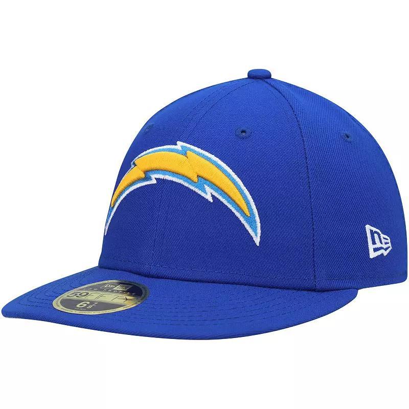 Mens New Era Royal Los Angeles Chargers Logo Omaha Low Profile 59FIFTY Fitted Hat Product Image