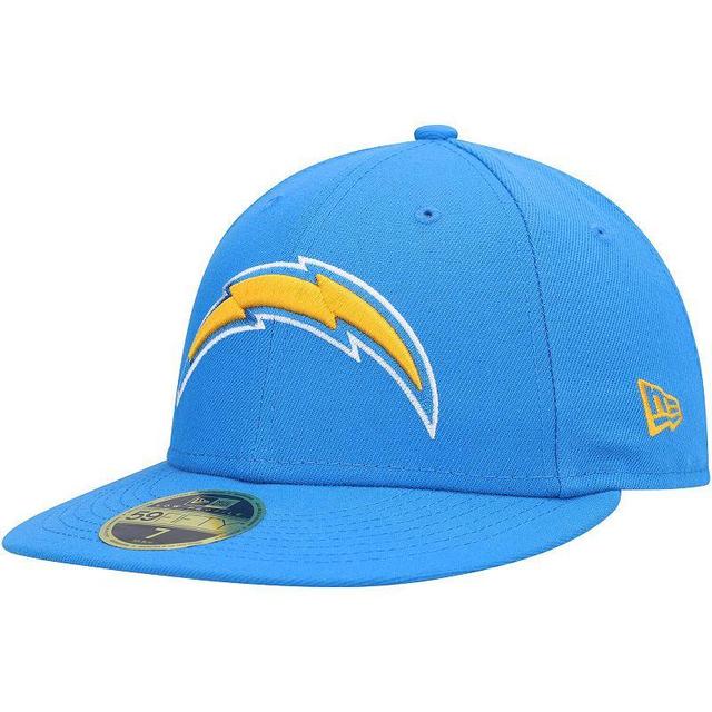 Mens New Era Powder Los Angeles Chargers Logo Omaha Low Profile 59FIFTY Fitted Hat Product Image