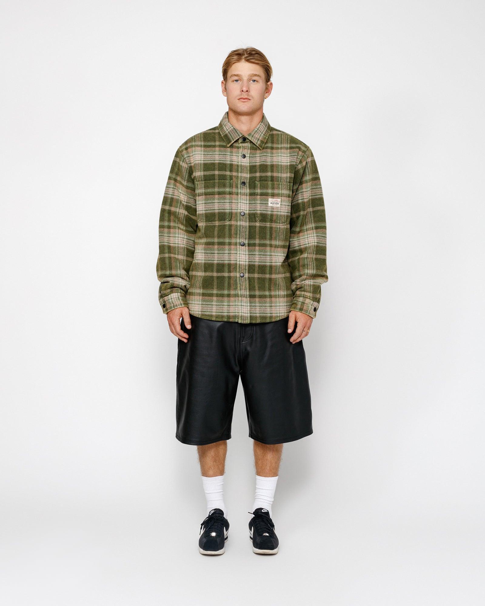 HEAVY WASHED PLAID SHIRT Male Product Image