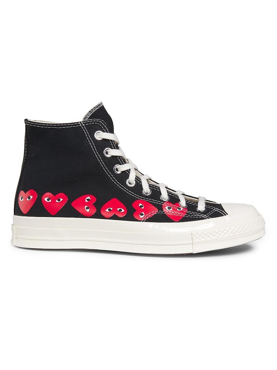 Mens CdG PLAY x Converse Chuck Taylor All Star Multi-Heart High-Top Sneakers Product Image