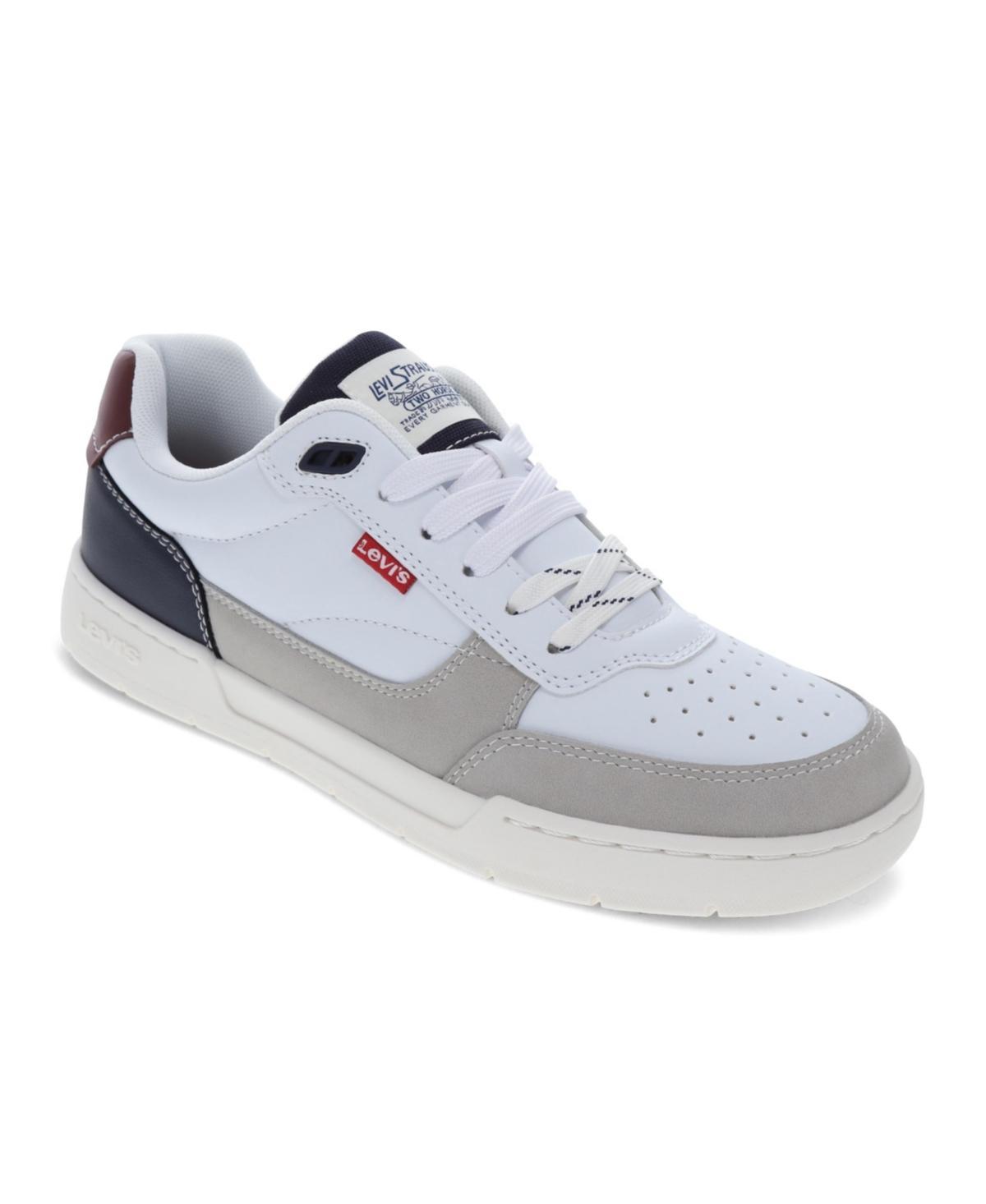 Levis La Jolla Mens Sneakers White Silver Navy Product Image