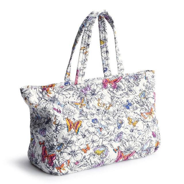 Vera Bradley Knollton Travel Tote Bag Women in Wing + Bloom Gray Product Image