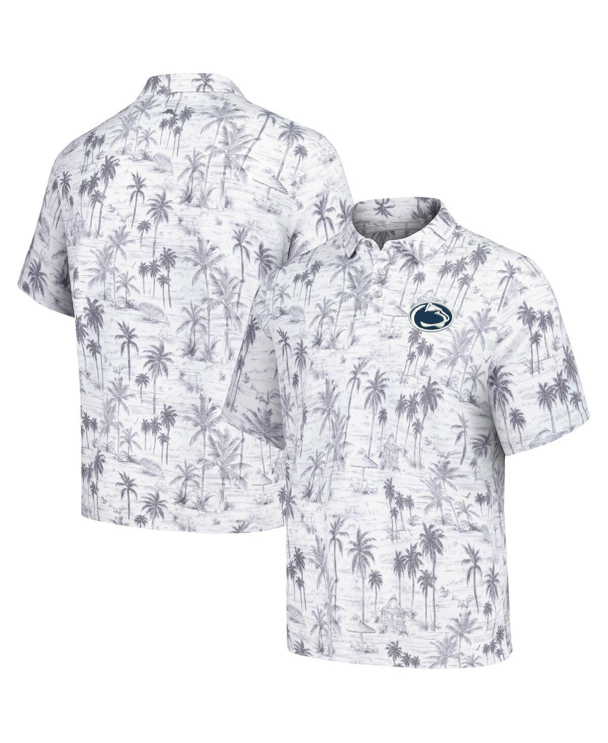 Mens Tommy Bahama Gray Kansas City Chiefs Cabana Shores IslandZone Tri-Blend Polo Product Image