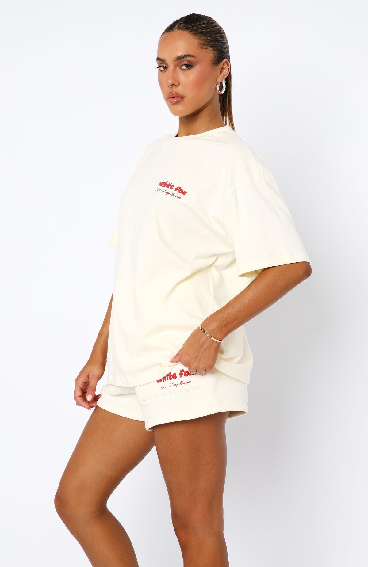 Era 8 Oversized Tee Cherry Cream Product Image