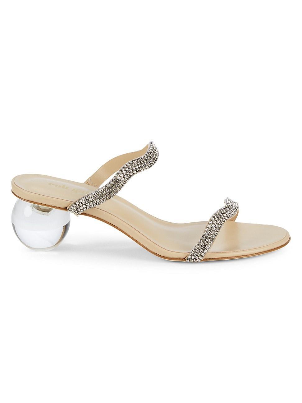 Womens Aubrey Bauble-Heel Embellished Mules product image