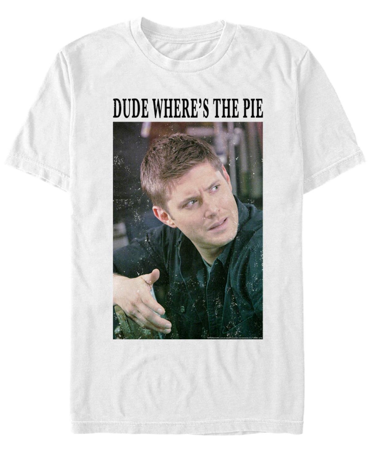 Mens Supernatural Dean Dude Wheres The Pie Portrait Tee Product Image