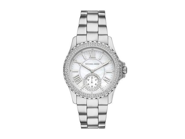 Michael Kors MK7403 - Everest Three-Hand Stainless Steel Watch (Silver) Watches Product Image