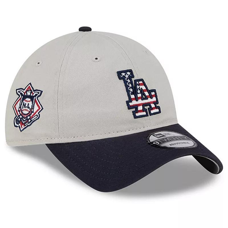 Mens New Era Khaki/Black Los Angeles Dodgers 2024 Fourth of July 9TWENTY Adjustable Hat Product Image