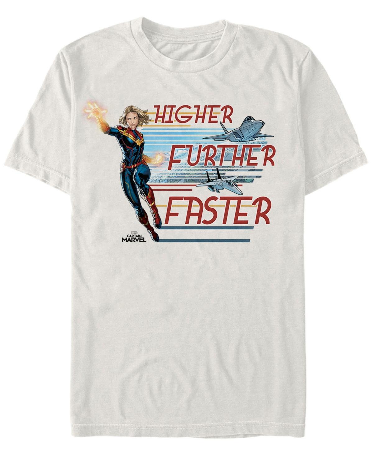 Mens Captain Marvel Higher Further Faster Tee Product Image