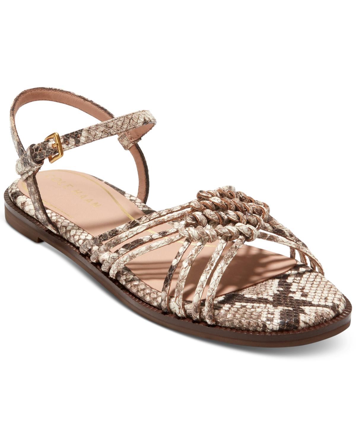 Womens Jitney Knot Leather Sandals Product Image