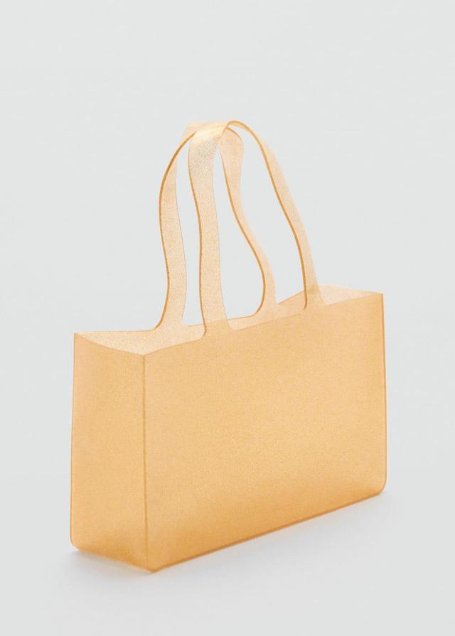 Semi-transparent shiny bag - Women | MANGO USA Product Image