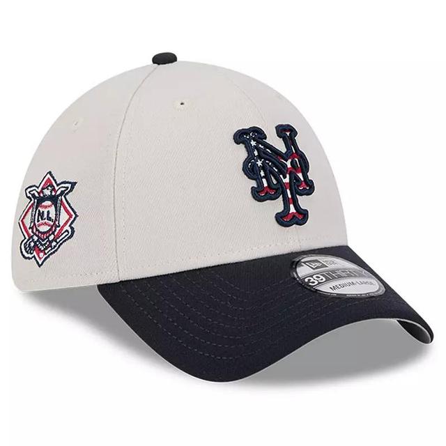 New Era Mens Black New York Mets 2024 Fourth of July 39THIRTY Flex Hat Product Image