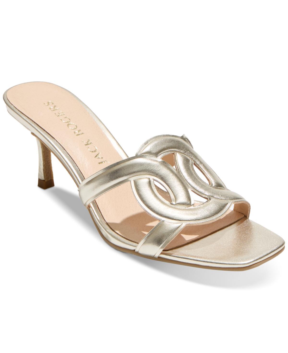 Jack Rogers Womens Dobson Square Toe Mid Heel Sandals Product Image