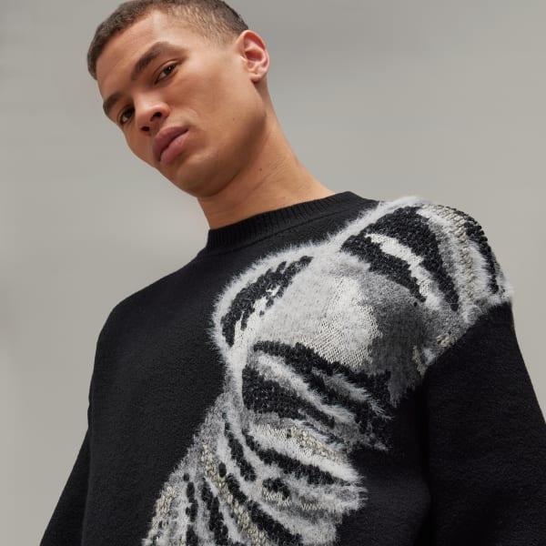 Y-3 Graphic Knit Crew Sweatshirt Product Image