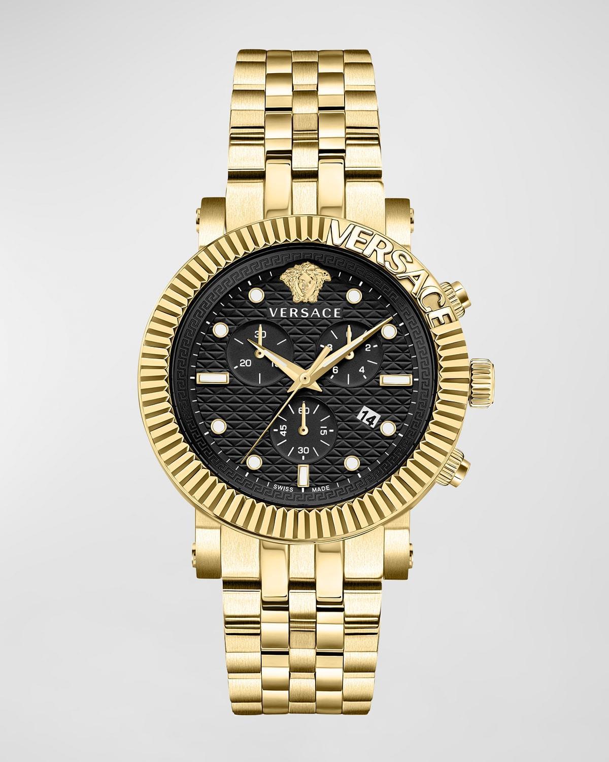 Mens V-Chrono Classic Goldtone Stainless Steel Watch Product Image