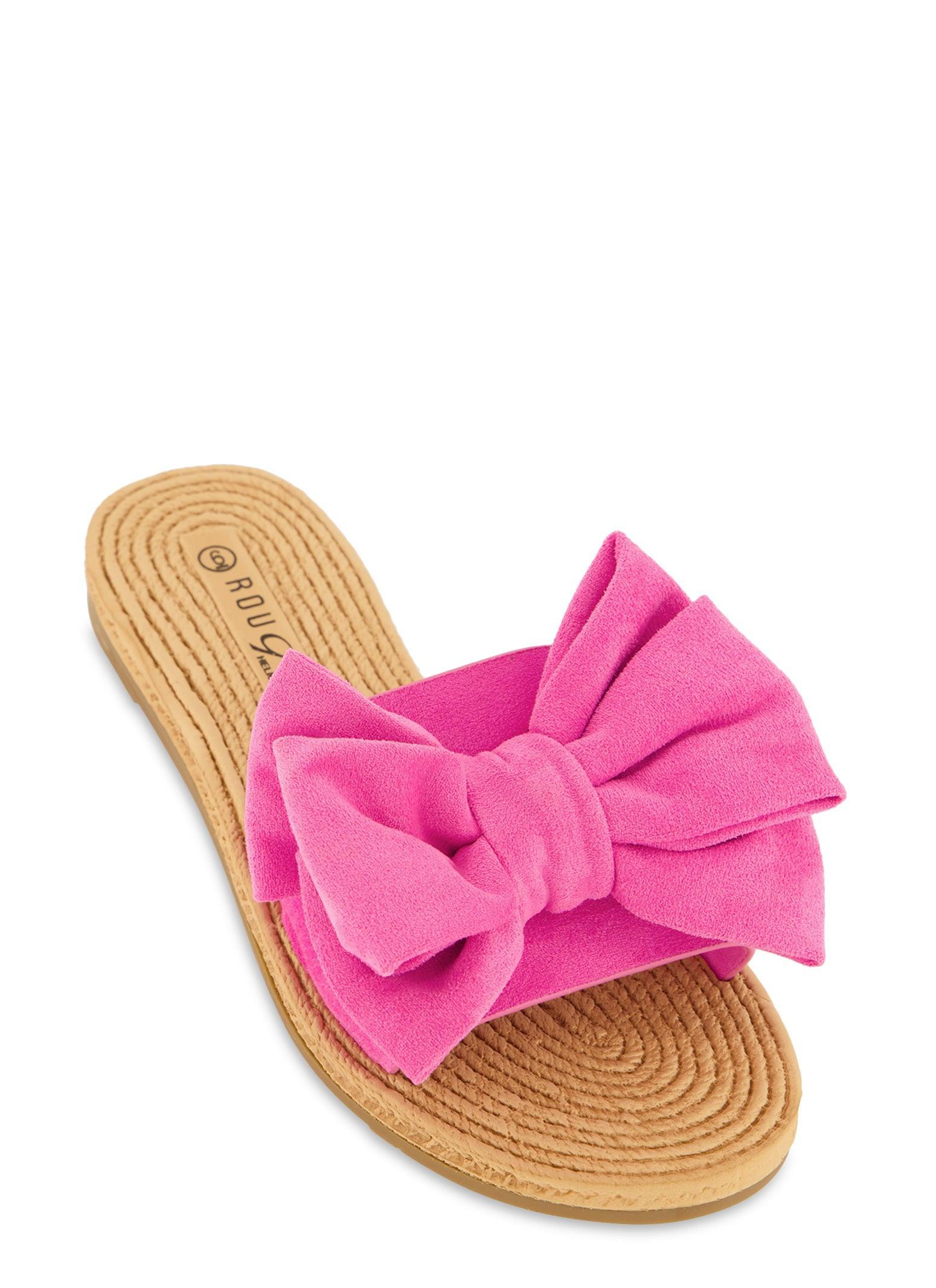 Womens Bow Band Flat Sandals product image