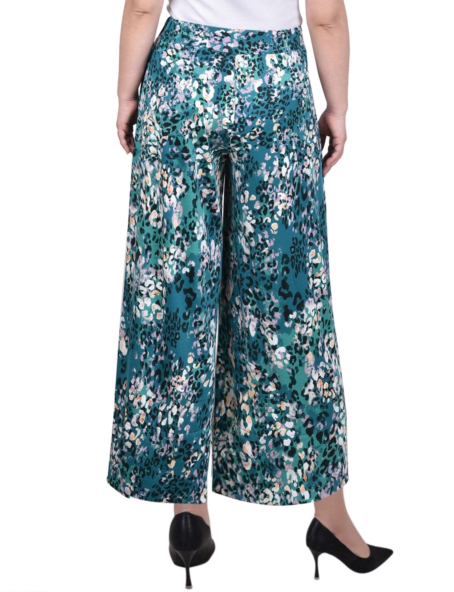 Pull On Palazzo Pants - Petite Product Image