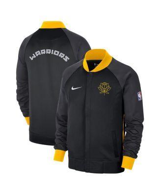 NIKE Men's  Black, Yellow Golden State Warriors 2022, 23 City Edition Showtime Thermaflex Full-zip Ja In Black,yellow Product Image