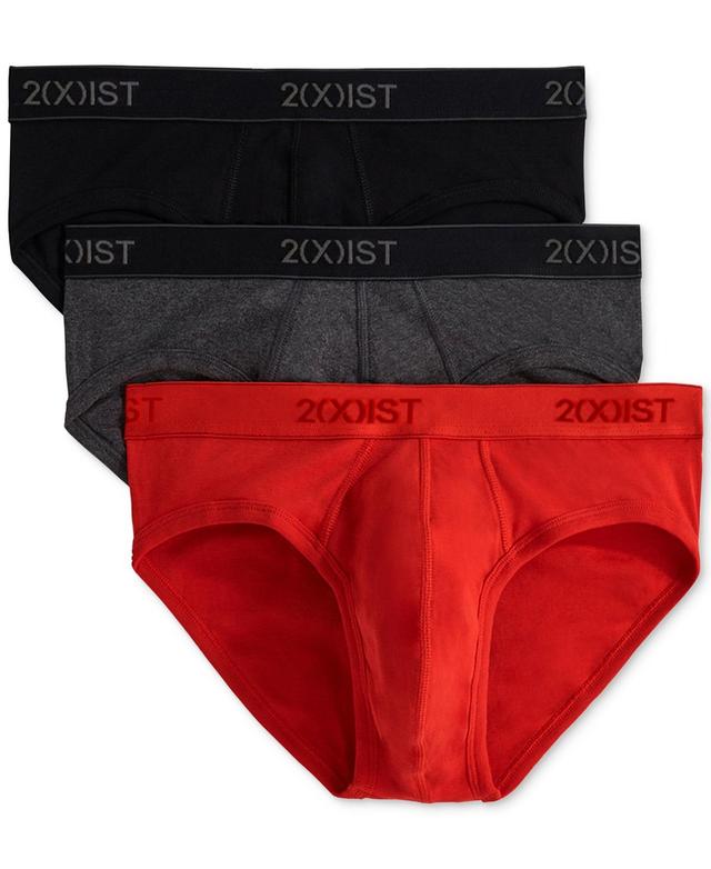 2(x)ist Mens Essential 3 Pack No Show Brief - Black/Charcoal Product Image