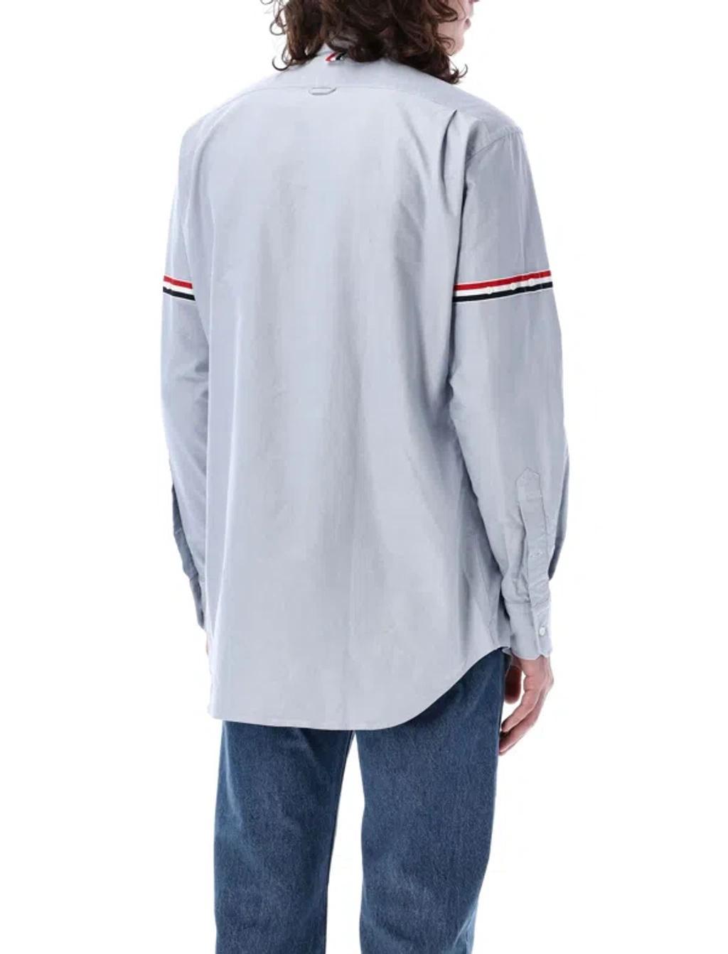 Classic Long Sleeves Button Down Shirt In Sky Blue Product Image