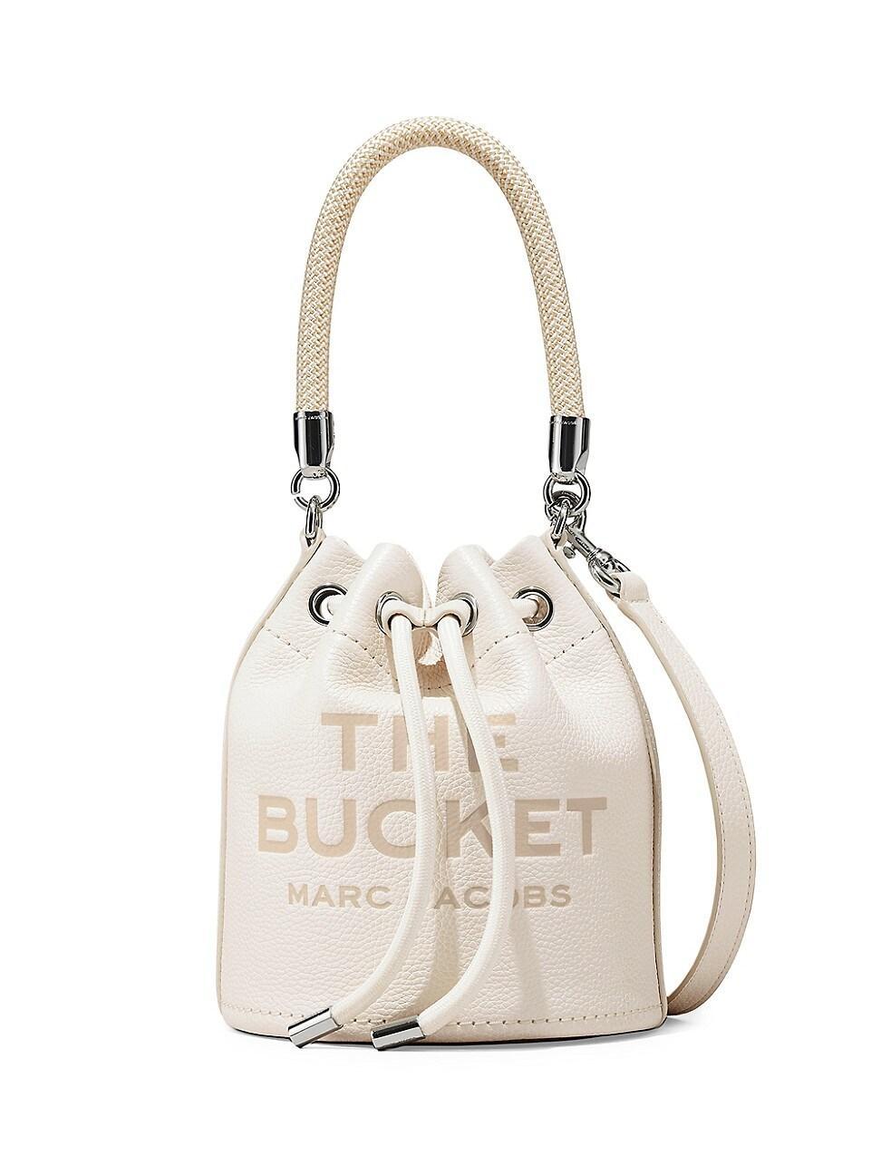 Womens The Leather Mini Bucket Bag Product Image