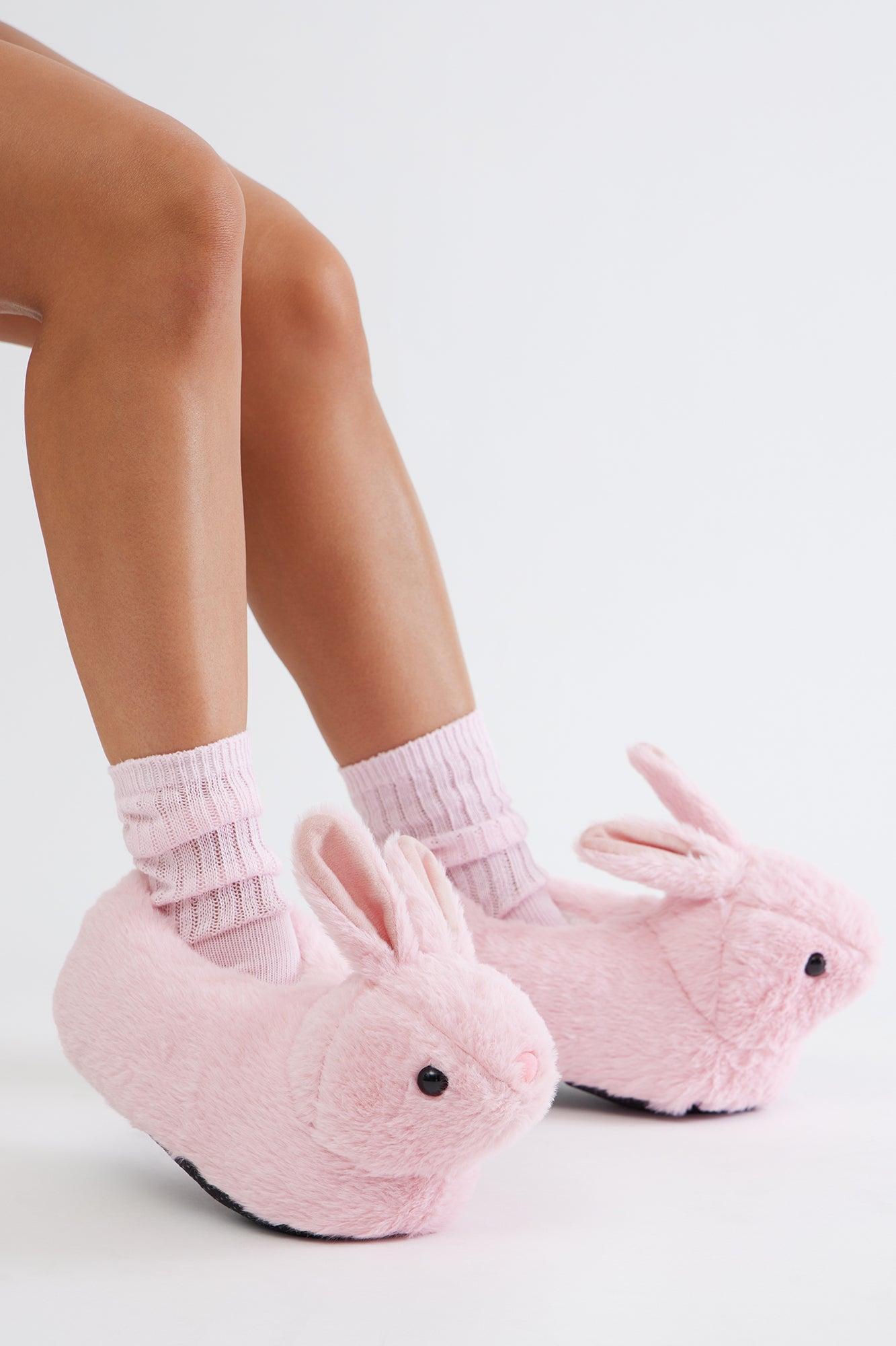 Bunny Babe Slippers - Pink Product Image