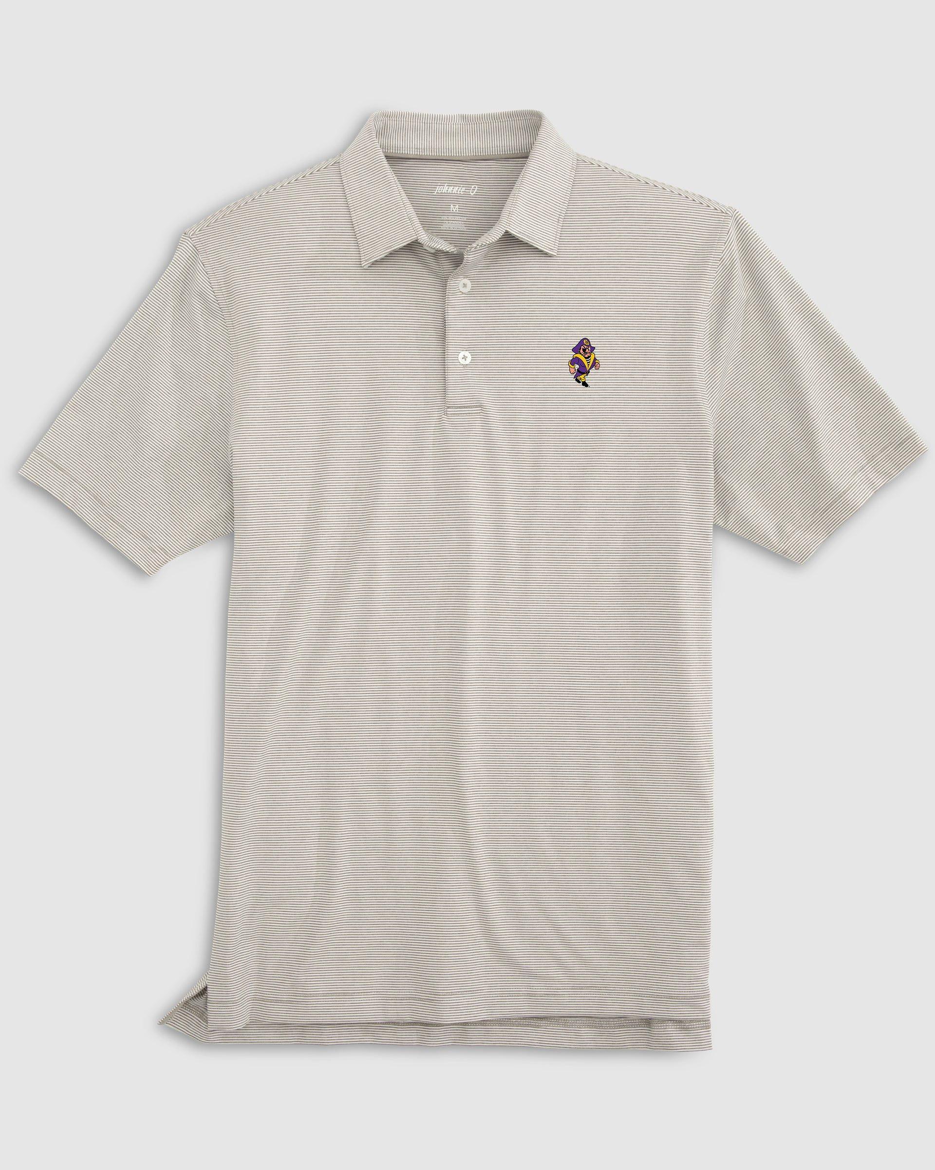 johnnie-O Mississippi State Lyndonn Striped Jersey Performance Polo - Vault Logo Product Image