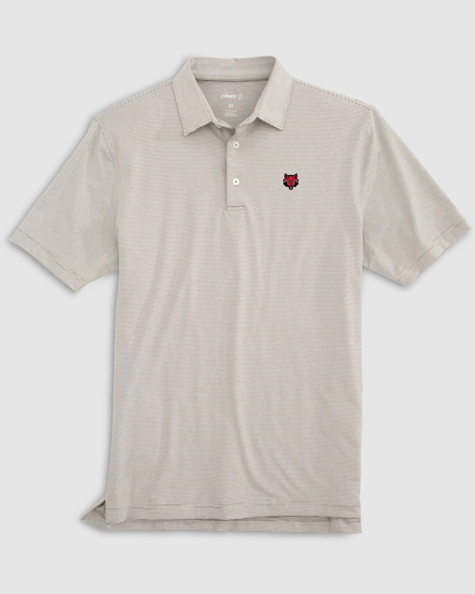 Samford Lyndon Striped Jersey Performance Polo Product Image