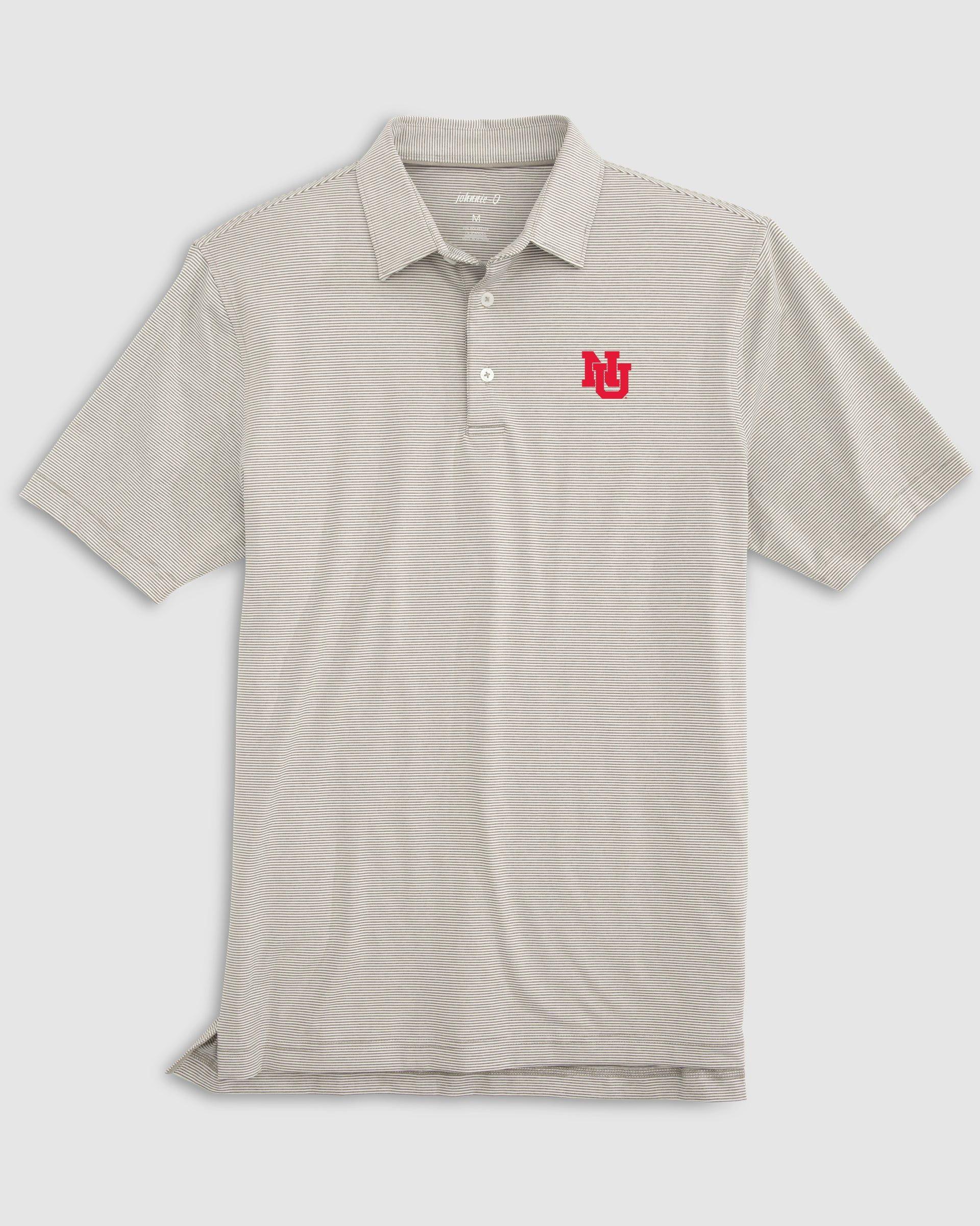 Northeastern Lyndon Striped Jersey Performance Polo Product Image