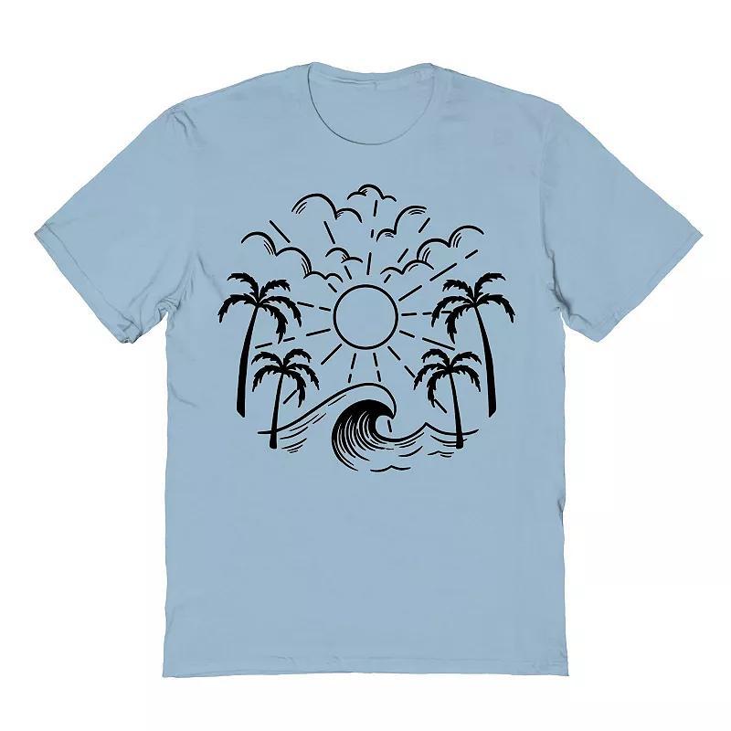 Mens COLAB89 by Threadless Tropical Circle - Black Graphic Tee Product Image