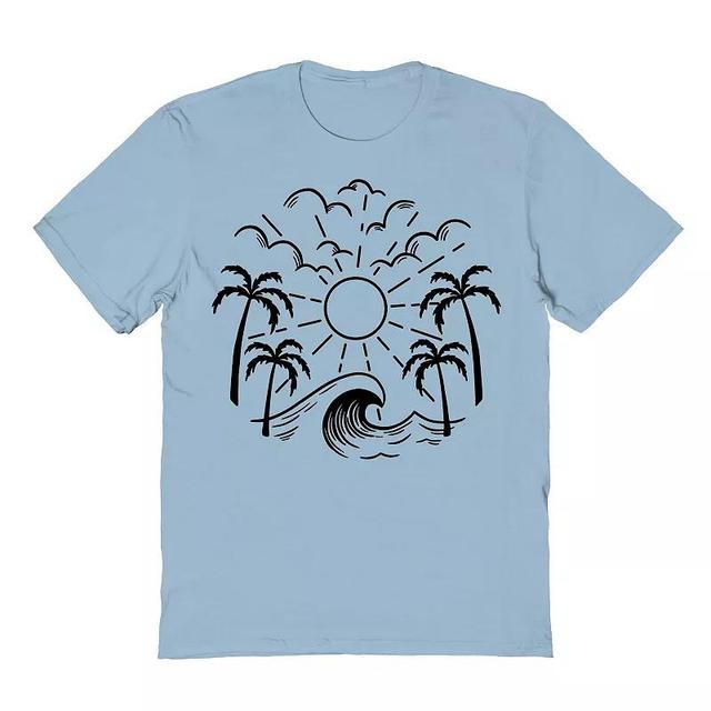 Mens COLAB89 by Threadless Tropical Circle - Black Graphic Tee Product Image