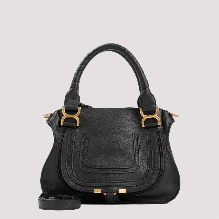 Small Marcie Tote Bag In Black Product Image