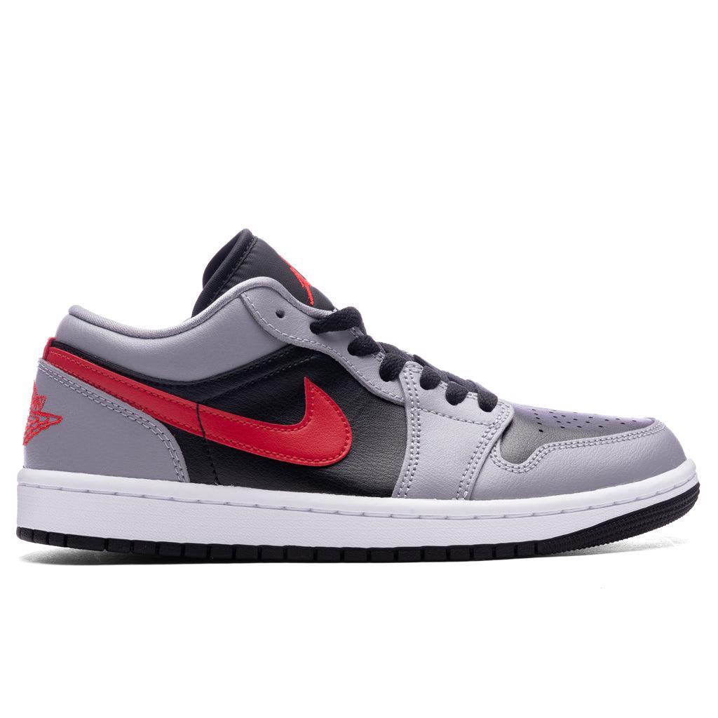 Air Jordan 1 Low Women's - Cement Grey/Fire Red/Black Female Product Image