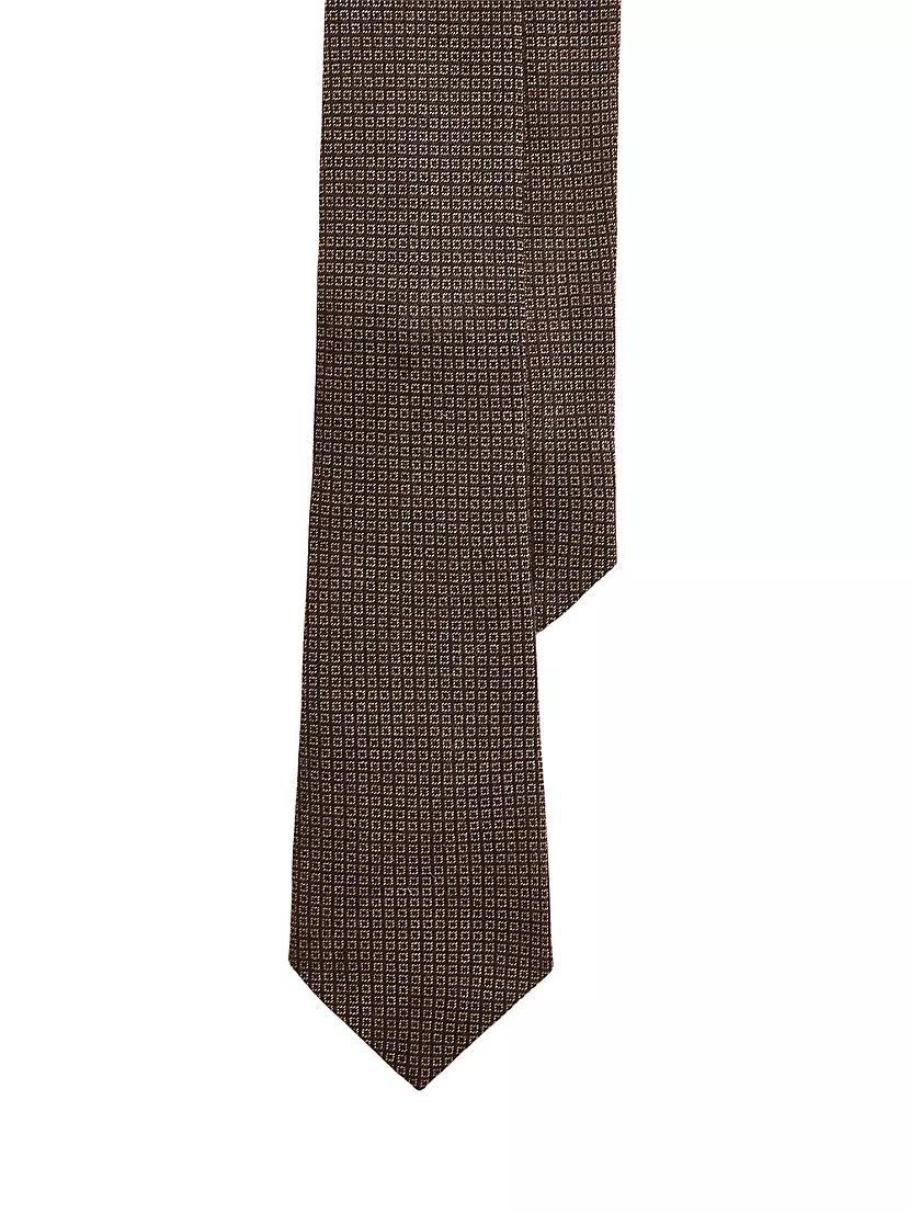 Geometric Silk-Cashmere Tie Product Image