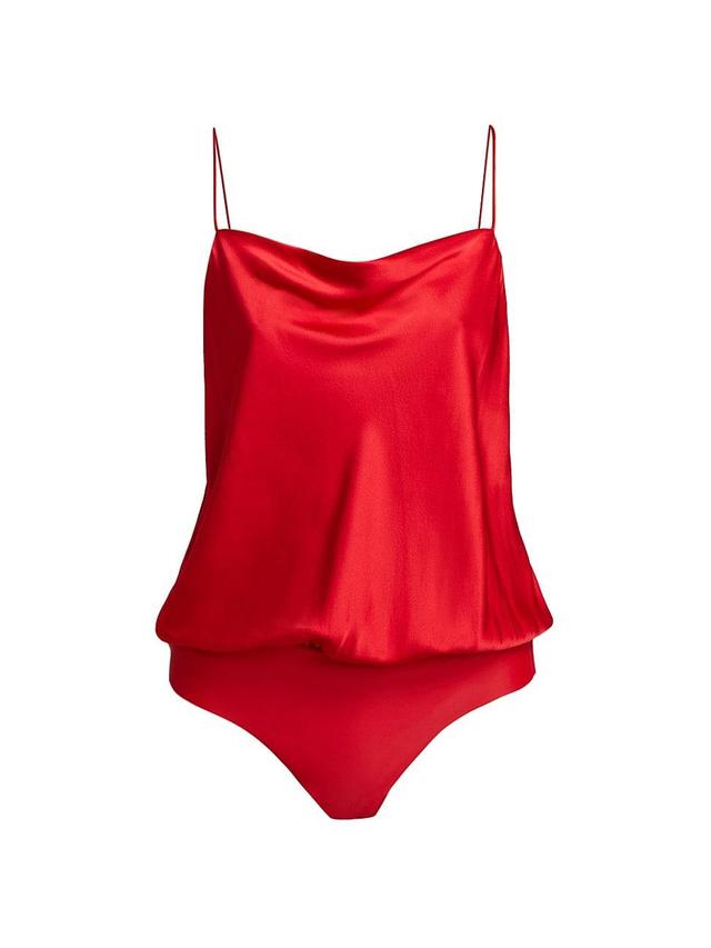 Womens Axel Silk-Blend Bodysuit Product Image